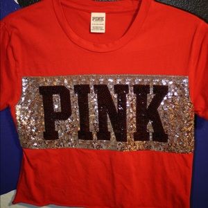 Victoria’s Secret Pink Red bling top
